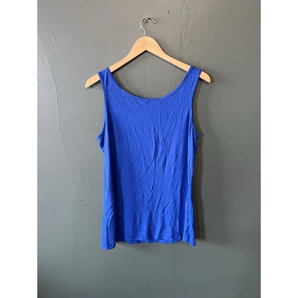 Nike Mens Blue Sleeveless Athletic Running Tank Top Size Small Dri-Fit